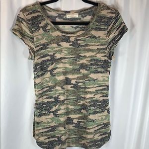 Bobbie Brooks Camo Knit Top